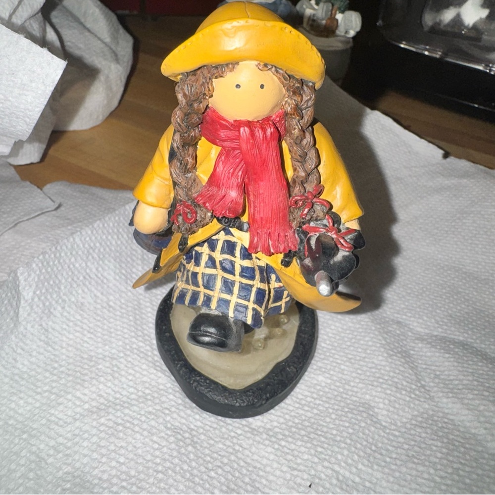 Vintage rainy day figurine